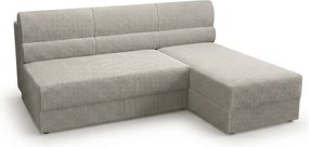 Coltar extensibil de colt TAVERO SLIM, bej deschis, reversibil, 201x140 cm