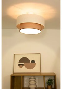 Lustră aplicată NATIA 1xE27/60W/230V alb/maro