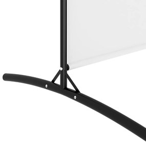 Paravan camera cu 6 panouri, alb, 520x180 cm, textil