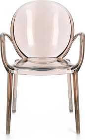 Scaun de grădină maro deschis din plastic Camilla – Bizzotto