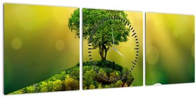 Tablou - Mama natura (cu ceas) (90x30 cm)