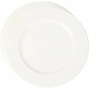 Set of 6 porcelain dessert plates Linie 20 cm