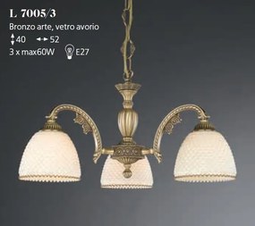 Candelabru din alama 3 brate design italian 7005