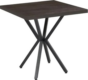 Masă fixă pătrată Axion negru marmorat