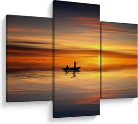 Tablou - cu barca (90x60 cm)