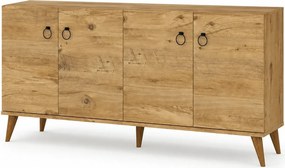 Comoda 616TNM1602, stejar, PAL melaminat, 180x45x79 cm