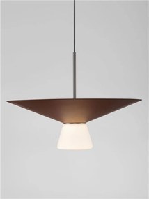 Lustra LED suspendata BARIS Rust Brown 38cm