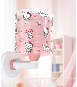 Dalber 41259 - Aplică de perete pentru copii HELLO KITTY & FRIENDS 1xE27/15W/230V, roz