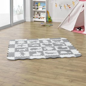 Covor de joacă sub formă de puzzle din 36 piese Timon Pets and Corner
