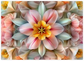 Tablou - Floare caleidoscopică (70x50 cm)