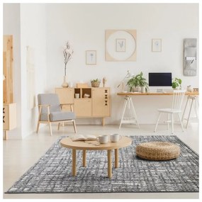 Covor Beenom cu model pătrățele gri-bej 1009-123 Selectează mărime: 080 X 250