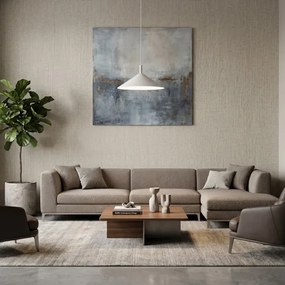 Lampă suspendată pe cablu ANEGA 1xGX53/15W/230V, diametru 40 cm, crem