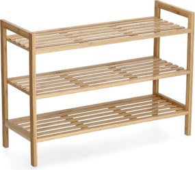 Raft din bambus pentru pantofi, 70 x 26 x 50 cm