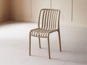 Scaun din plastic TREGO, bej