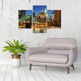 Tablou - Pod cu New York (90x60 cm)