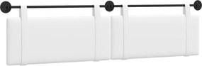 vidaXL Cap de pat suspendat Pe perete Alb 210 x 55 x 5 cm țesătură