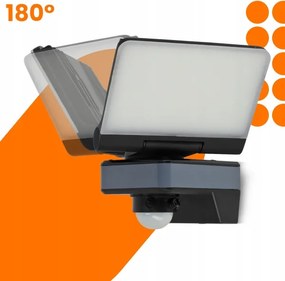 Reflector LED cu senzor de mișcare și de amurg LED/24W/230V 4200K IP54 negru