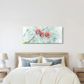 Tablou cu măcieșe înghețate (120x50 cm)