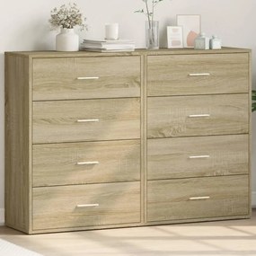 vidaXL Dulapuri, 2 buc., stejar sonoma, 60x31x84 cm, lemn prelucrat