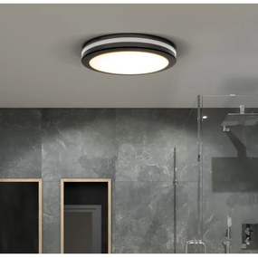 Plafonieră LED dimabilă Solight WO820 LED/18W/22W/26W/230V 3000/4000/6500K IP65 negru