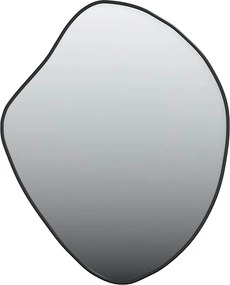 vidaXL Oglindă de perete, negru, 60x50 cm