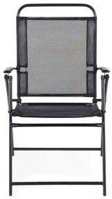 Set de masă pentru grădină Love (negru) (6 scaune). 1011670