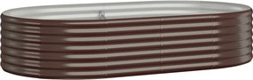 vidaXL Strat înălțat grădină 175x100x36 cm oțel galvanizat
