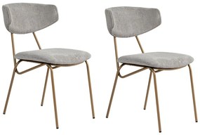 Set de scaune de sufragerie Nancy Grey and Gold, 2buc.