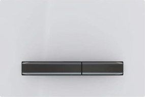 Clapeta de actionare Geberit Sigma50 alb/butoane negru mat