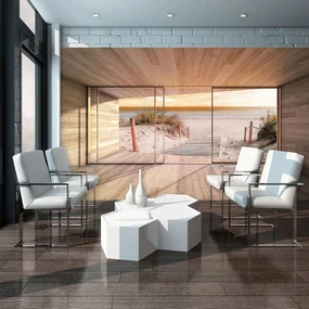 Fototapet - Privire spre drum spre plajă (152,5x104 cm), în 8 de alte dimensiuni noi