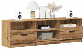 vidaXL Comodă TV, stejar artizanal,150x33,5x45 cm, lemn prelucrat