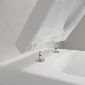 Capac WC Villeroy & Boch ARCHITECTURA, cu închidere lentă, alb - 98M9C101