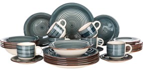 Set de masă Banquet 30-piese Spiral Blue