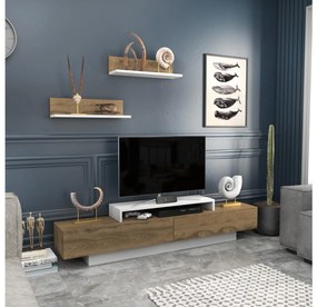 Mobilier living Lusalona (alb + Stejar). 1107304
