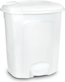 Coș de gunoi alb cu pedală din plastic 3 l – Orion