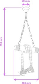 Lustră pe lanț Brilagi KOS 2xE27/60W/230V fag
