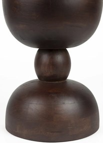 Măsuță auxiliară rotundă din lemn de mango ø 30 cm Izzy – White Label