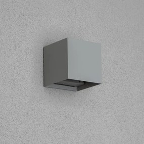 Aplică LED de exterior Brilagi CUBE LED/6W/230V gri IP54