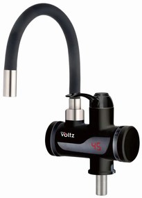 Resigilat: Robinet incalzire apa instant Oliver Voltz OV57100IW, Montare blat/lavoar, 3300W, 30-60°C, Furtun flexibil din silicon, IPX4, Negru
