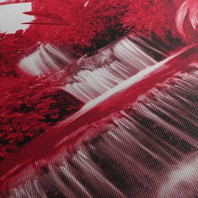 Tablou - Cascade indoneziene în roșu (70x50 cm)