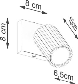 Brilagi - Aplica spot de perete CRESTO 1xGU10/10W/230V roz