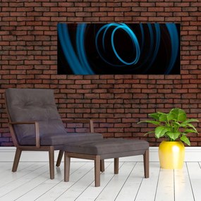 Tablou cu linie albastră (120x50 cm)