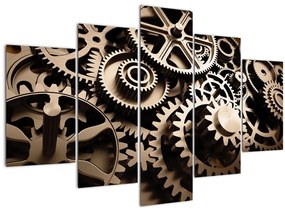 Tablou - Piese de ceas (150x105 cm)