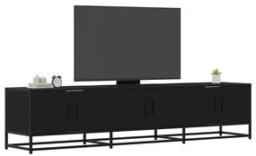 3300785 vidaXL Comodă TV, negru, 180x35x41 cm, lemn prelucrat