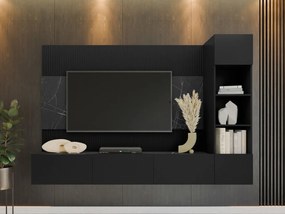 Mobilier living Coprea II (Negru + Marmură negru) . 1104551