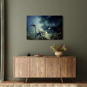 Tablou - Libelula în noaptea strălucitoare (90x60 cm)