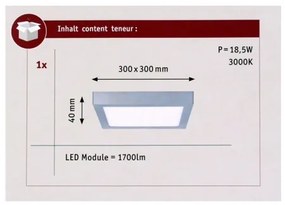 Paulmann 70650 - LED/17W Plafonieră LUNAR 230V
