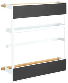 WENKO 54113100 - Organizator MAGNA 33x34 cm albă/maro/negru