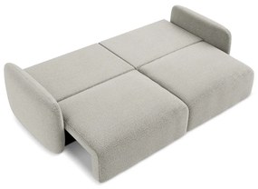 Canapea gri deschis extensibilă/cu spațiu de depozitare 238 cm Kalena – Makamii
