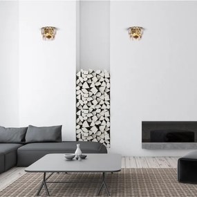 Aplică de cristal CHELSEA 2xE14/40W/230V aurie